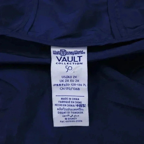 Disney World Vault Collection Adult Windbreaker Parka Size XXL - Picture 7 of 9